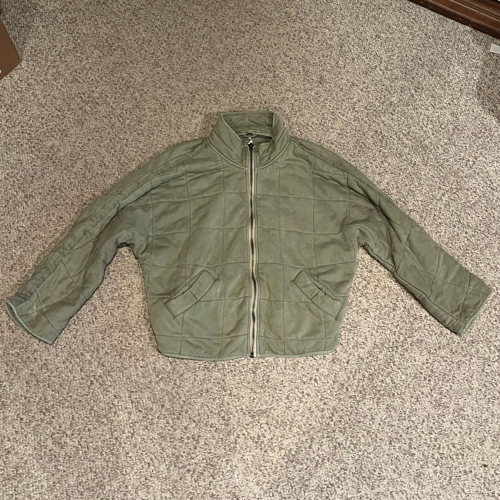 Free People Women’s XS Olive Green Quilted Jacket